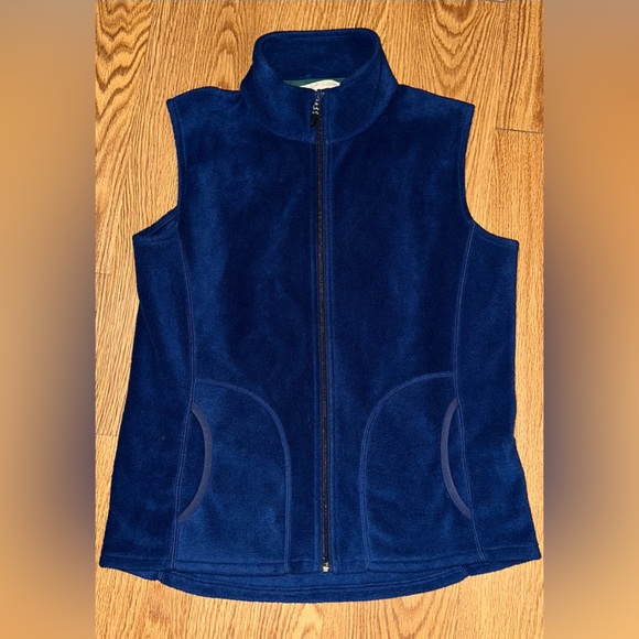 Deep Blue Woolrich Fleece Vest - Picture 1 of 5